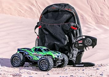 Traxxas TRA107154-1-ORNG Mini Maxx BL-2s 30+ MPH RTR Monster Truck بطارية وشاحن برتقالي متضمن