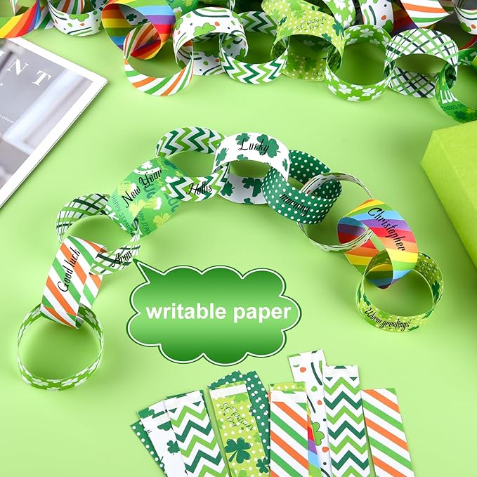 DIY St. Patrick's Day Paper Chains! 🎉
