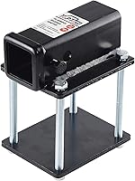 TOPTOW 63801 RV Bumper Hitch Receiver - 2" Adapter for 4-4.5" Beams, Bike Racks, Cargo Carriers on Campers