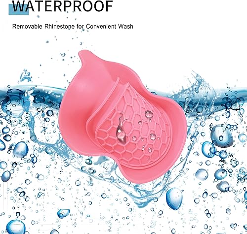 Miniatura 6 de Amooca - Portavasos antideslizantes y universales para auto, accesorios para el interior del auto con diamantes de imitación de cristal brillante,