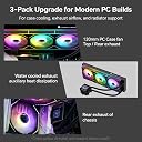 Thermalright TL-M12Q-S X3 120mm PC Case Fans, 2000 RPM High Airflow, ARGB Daisy-Chain, Infinity-Mirror Lighting, 3-Pack gallery image
