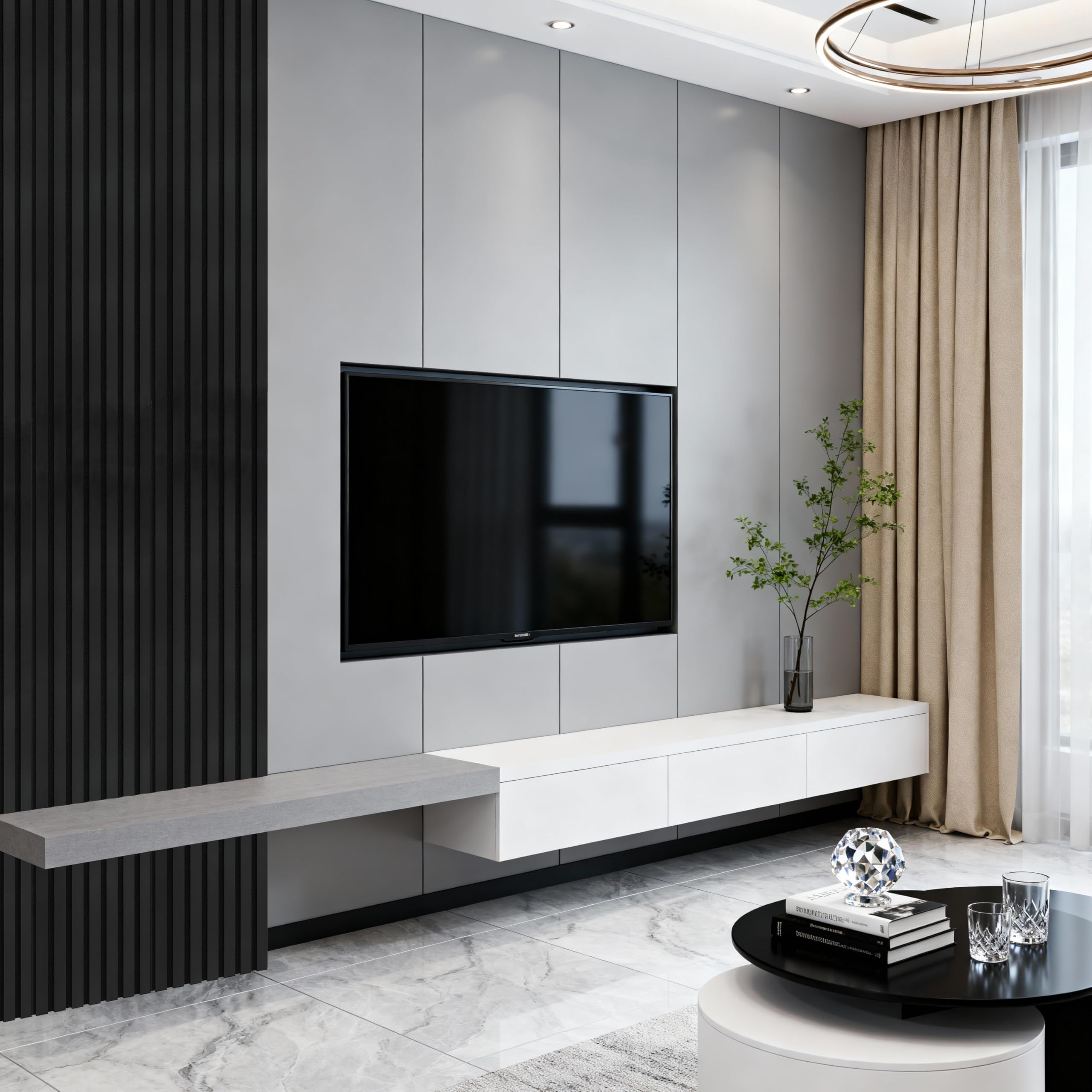 家具 FRECIOUS Slat Amazon.com: Luxdecor Acoustic Wood Slat Wall Panels for Wall 2pack