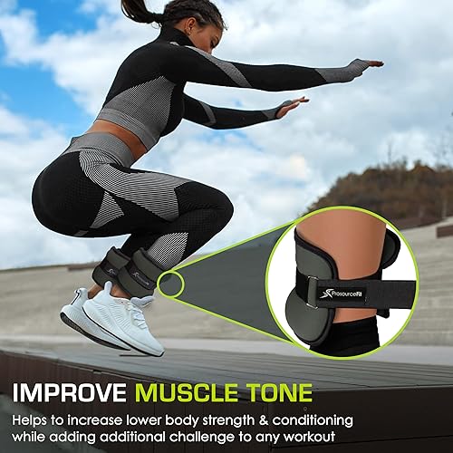 Miniatura 4 de ProsourceFit AnkleWrist and ArmLeg Weights Set of 2, Adjustable Strap 1 lb-5 lb, Adjustable Weight 15 lb, 10 lb, 7 lb for Men and Women
