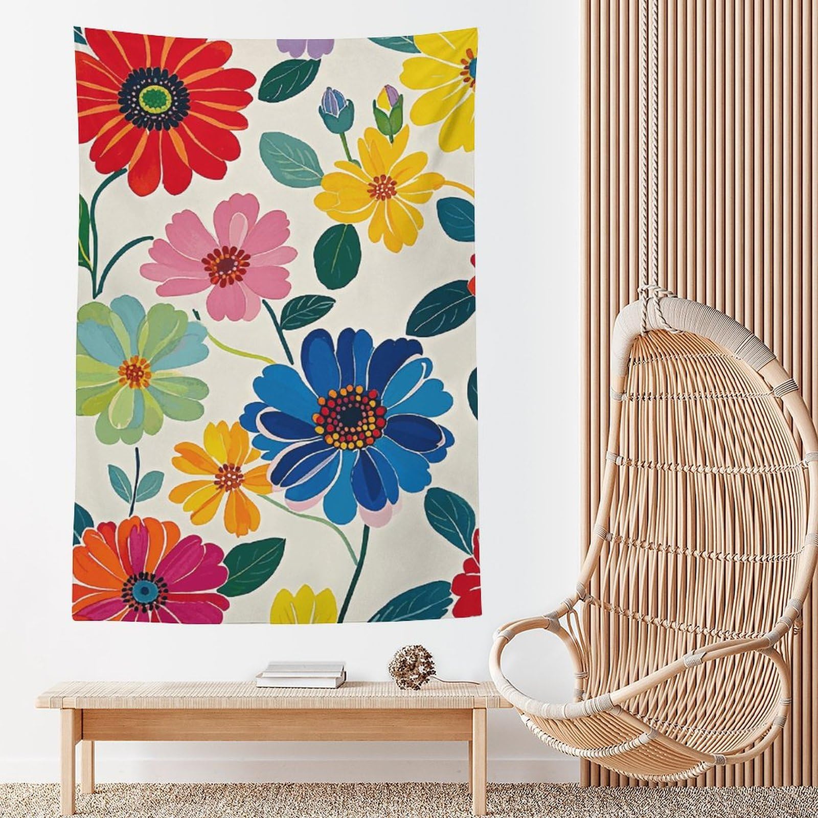 Tapisserie murale solution mur vide décoration douce chambre coucher - 8