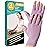 Cedcoe 2 Pairs Arthritis Gloves Fingerless Compression Gloves for Relieve Hand Pain, Rheumatoid, Osteoarthritis, Tendonitis, Carpal Tunnel for Women and Men to Daily Work (Purple, Large)