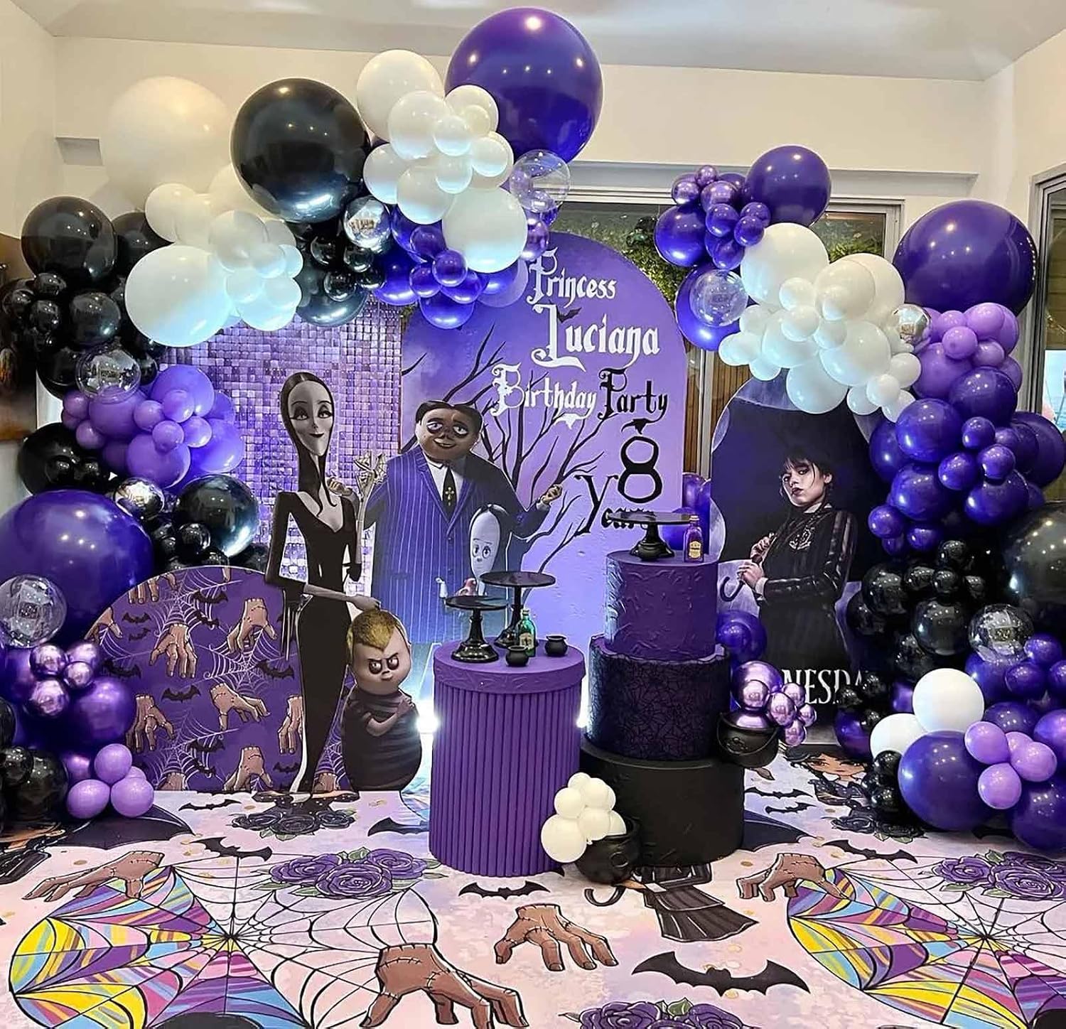 KALOR 22 Inch Purple Mylar Balloons, 10 Pcs Large 4D Giant Round Foil Balloon Big Mirror Metallic Balloons for Birthday Party Baby Shower Gender Reveal Supplies image 4