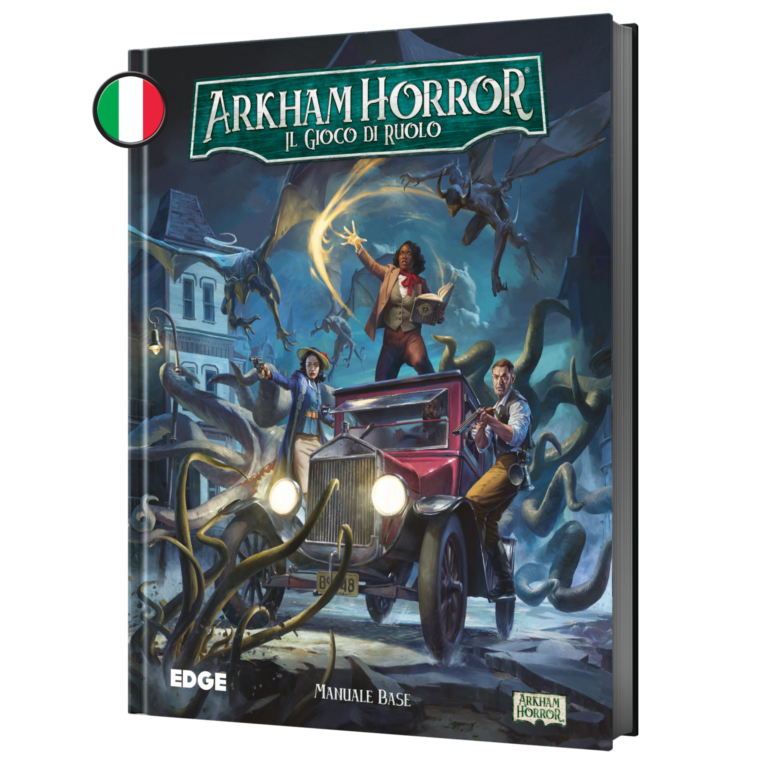 Asmodee Arkham Horror: The Roleplay – Basic Manual, 14+ Years, 2-6 Players, Italian Edition