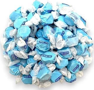 Decadent Raspberry Sugar-Free Salt Water Taffy –1.5 lbs Individually Wrapped Gluten Free, Diabetic & Keto Friendly Luxurious Soft Chewy Taffy(24 oz)