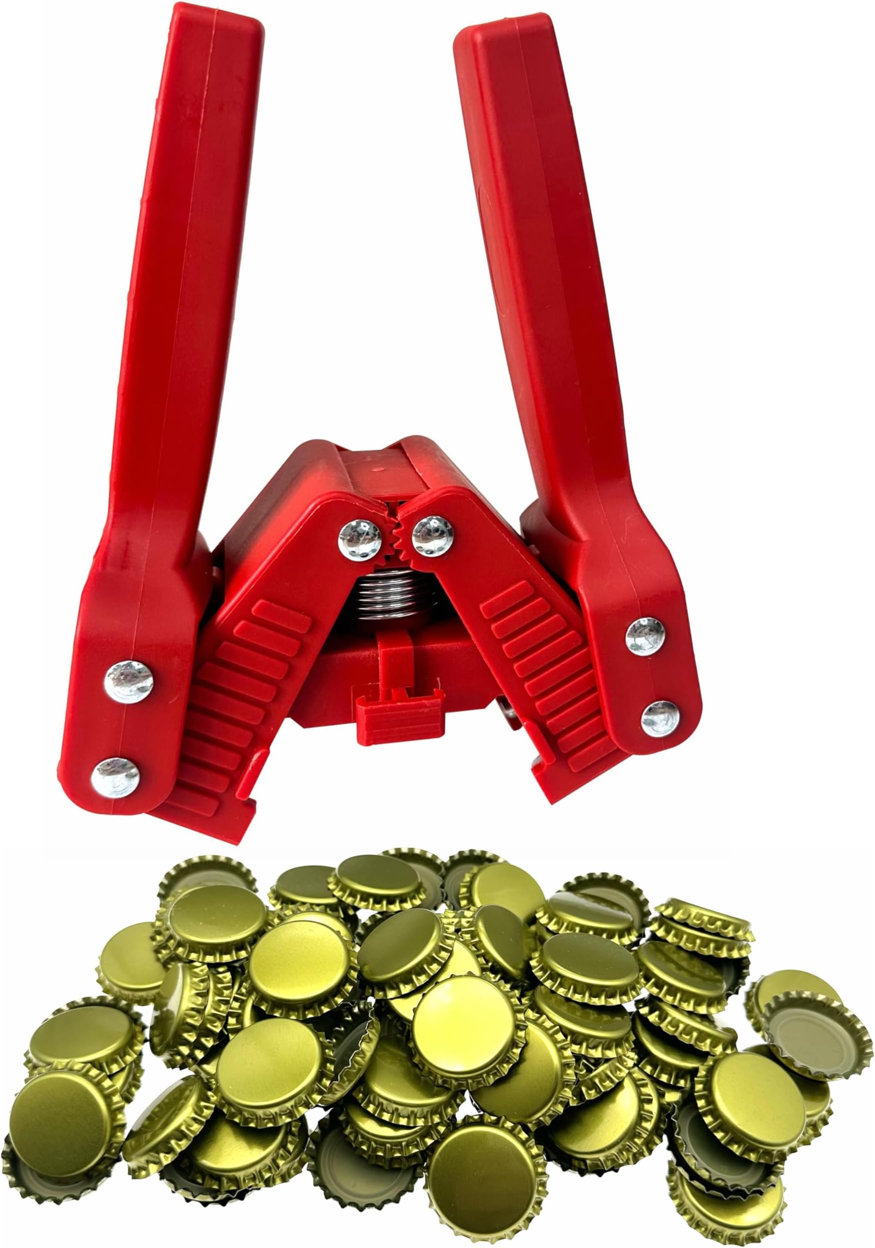 Brewland Beer Bottle Capper and Caps Kit, Crown Bottle