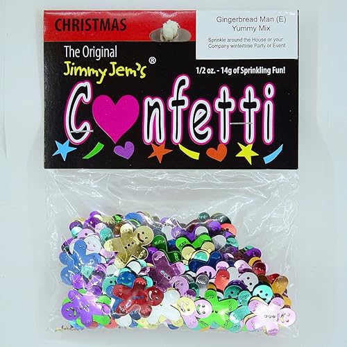 Miniatura 2 de Confeti Gingerbread Man Yummy Mix - 4 bolsas de media onza (2 onzas) #9710 Q02