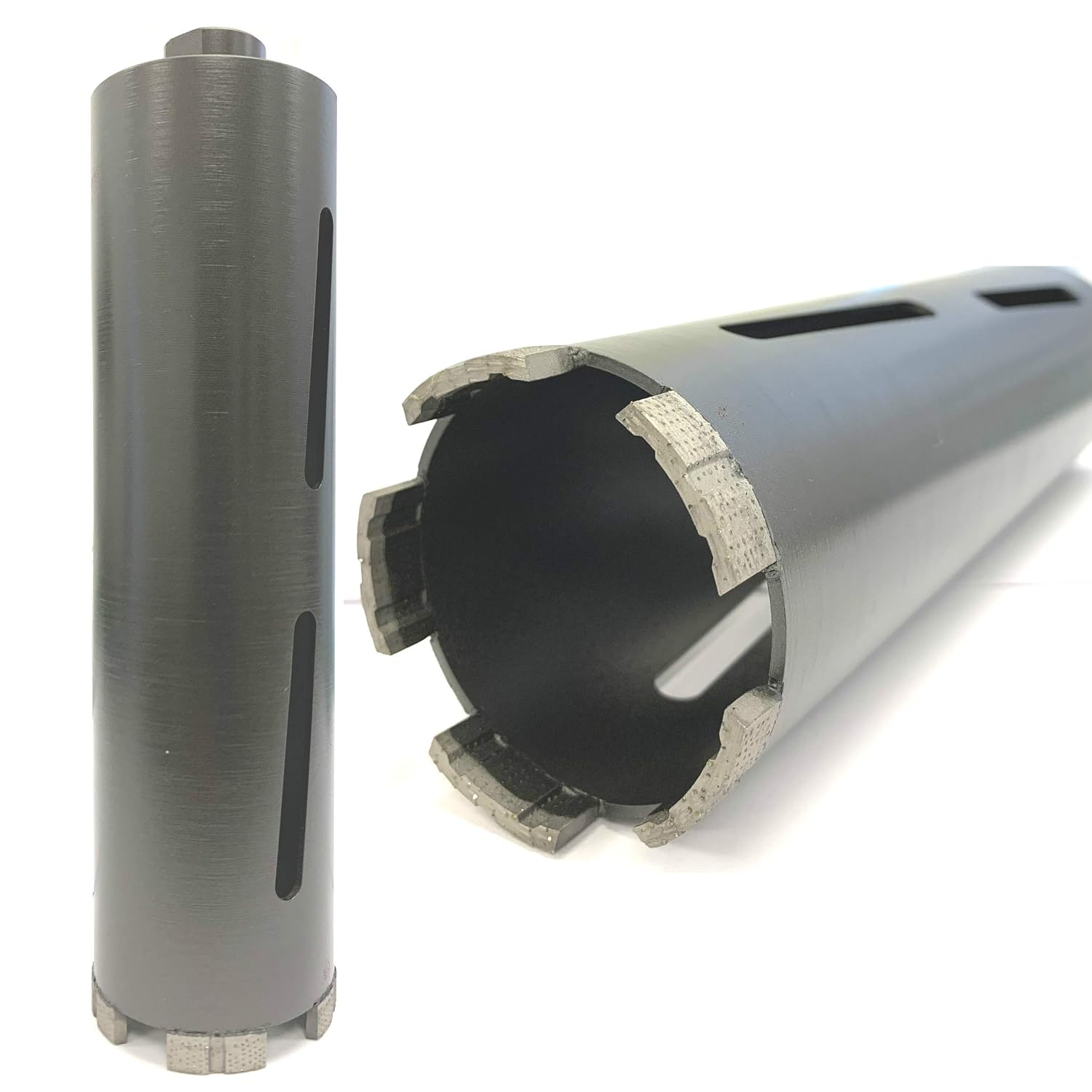VORTEX DIAMOND WPDB 2-1/2 inch Dry Drill Core Bits with Diamond Aligned Segment for Brick Concrete Masonry 5/8"-11 Threaded (2-1/2")