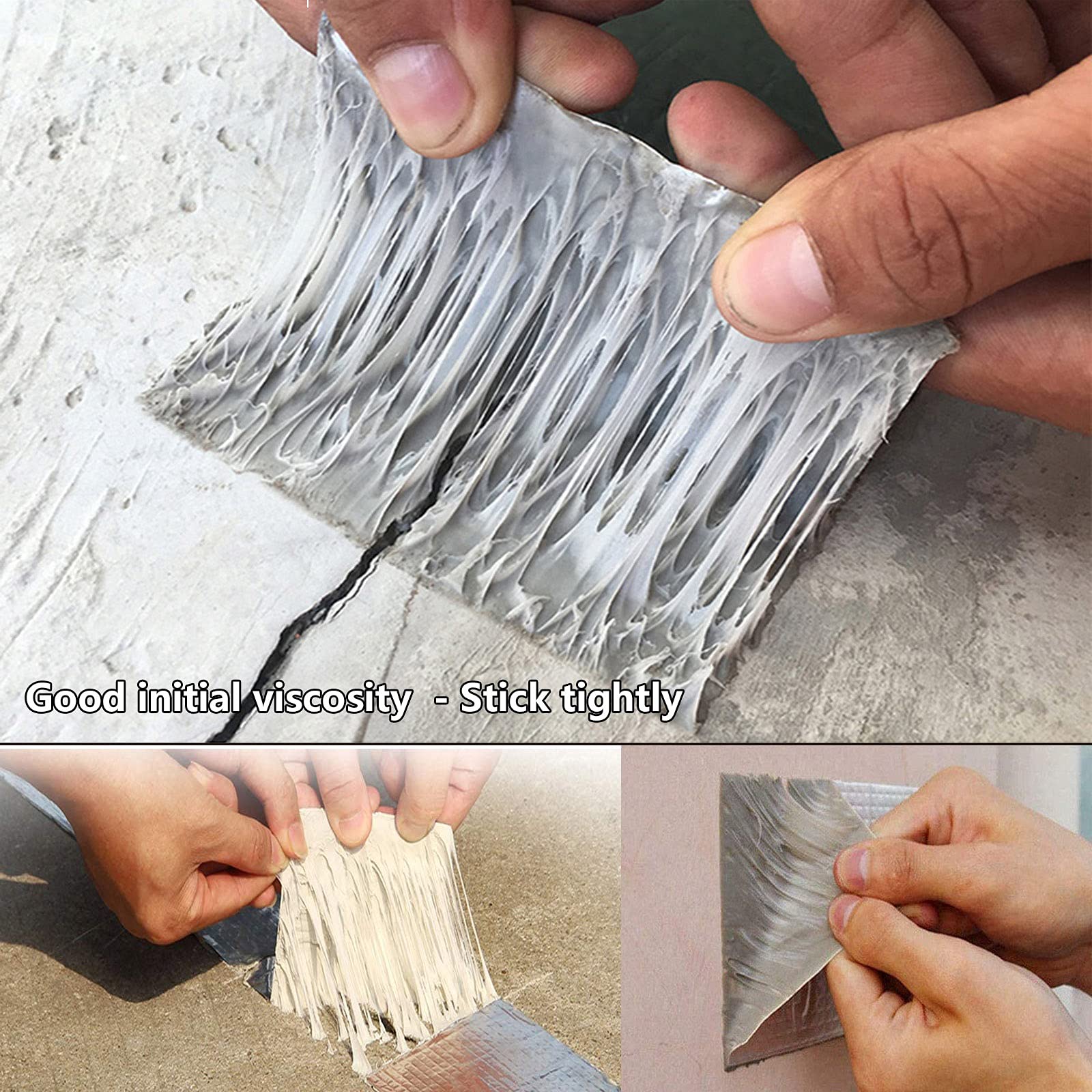 Cinta de reparación súper impermeable, cinta de reparación de tuberías, para reparar cualquier fuga y grieta, súper adherencia y resistencia al agua, ancho 5 10 15 20 cm, cinta de parche o sellado (S