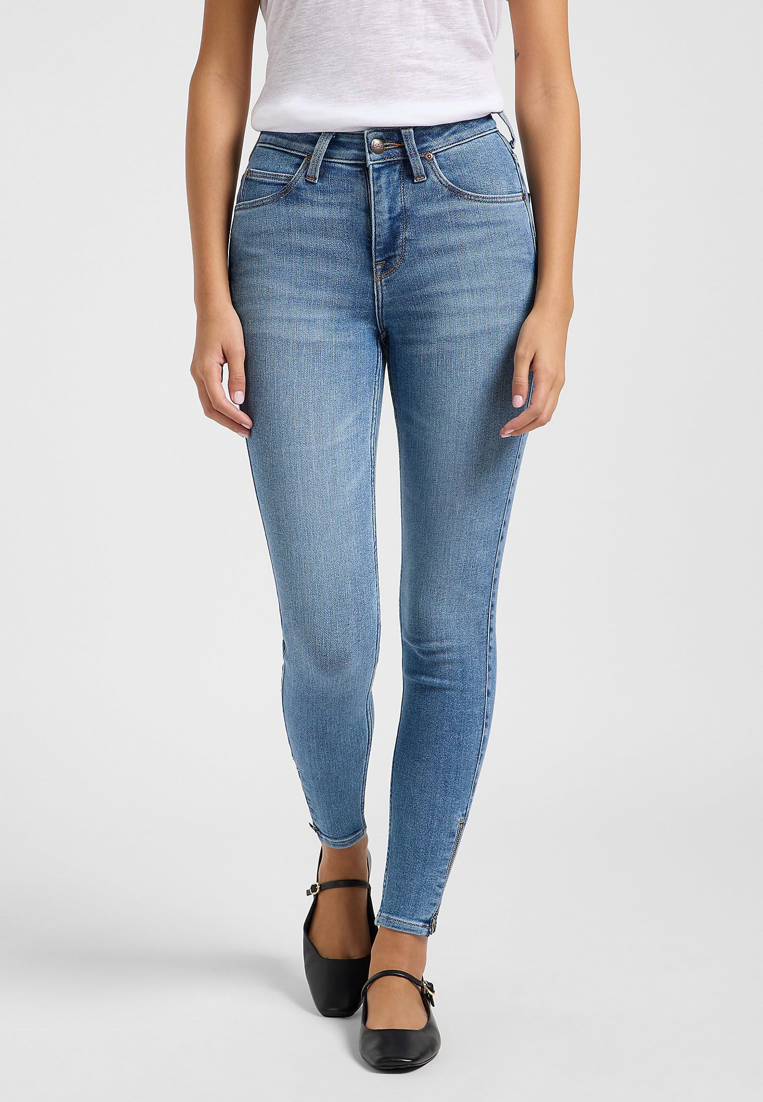 Lee - Scarlett High Zip, Jeans Donna