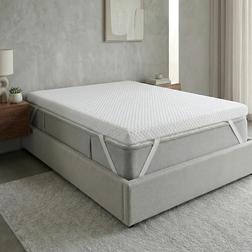 Surmatelas | 135x190 CM | Epaisseur 8CM | Housse Lavable à Deux Faces été/Hiver | Soulage Les tensions Musculaires | Mousse a memoire de Forme 100% | Réversible | Surmatelas 135 x 190 - 2