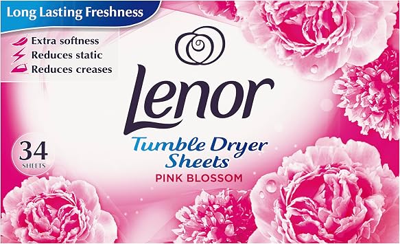 Lenor Tumble Dryer Sheets Sparkling 34s