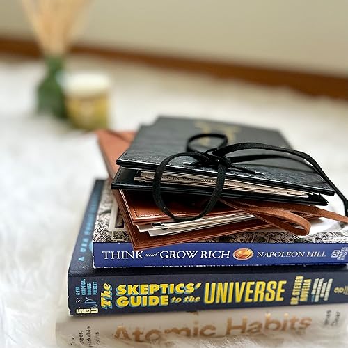 Miniatura 3 de SIMPLY RSB Álbum de postales de cuero vegano, transforma postales en libro de postales, marco de postales y organizador de postales (La aventura