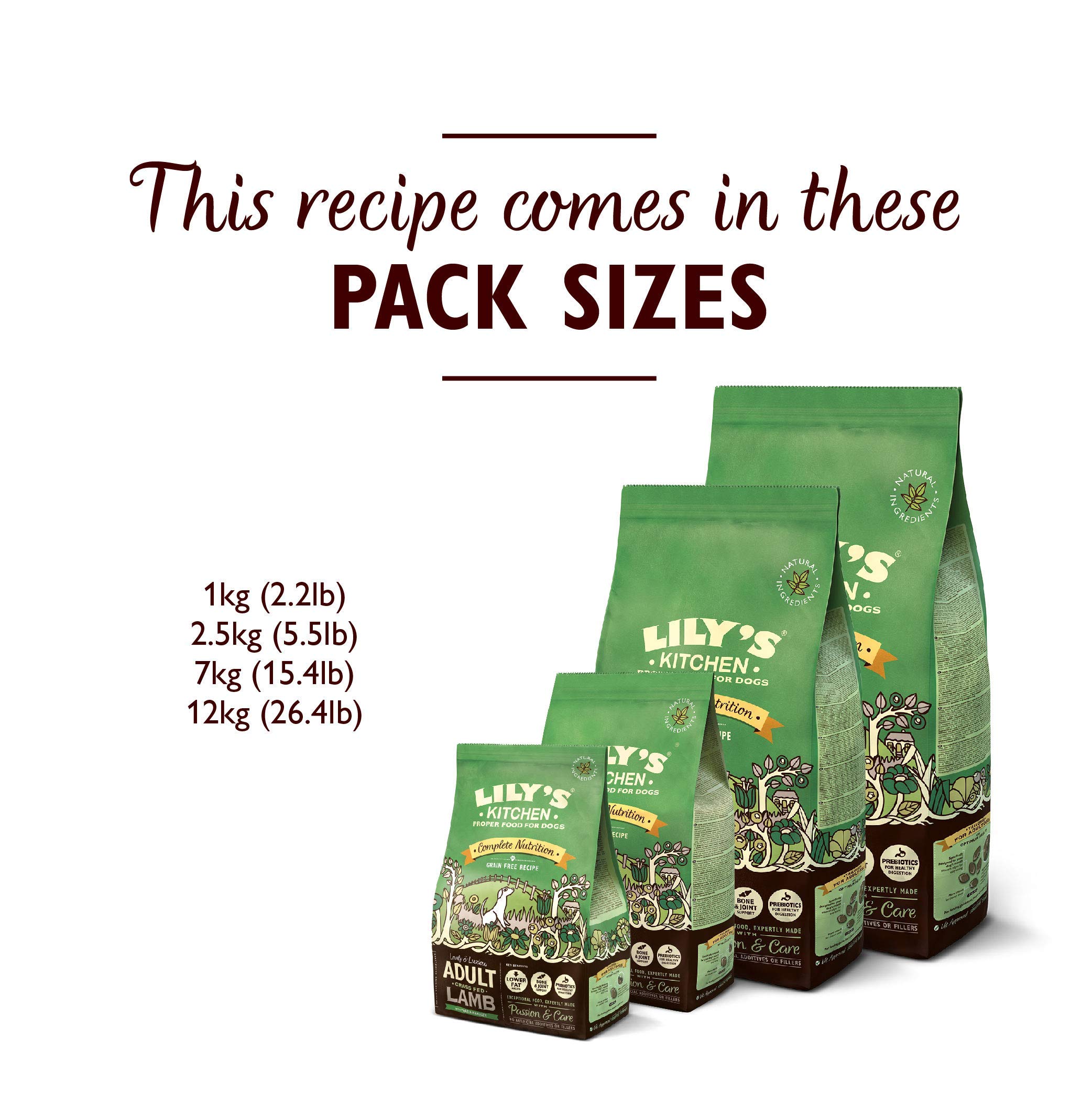 Lily's Kitchen Completo Pienso Seco para Perros Adultos, con Cordero, 7 kg