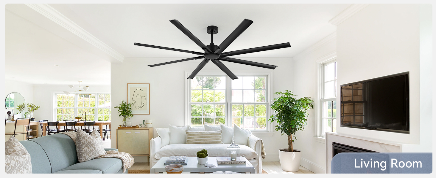 Amazon.com: ZMISHIBO 84 Inch Industrial DC Motor Ceiling Fan
