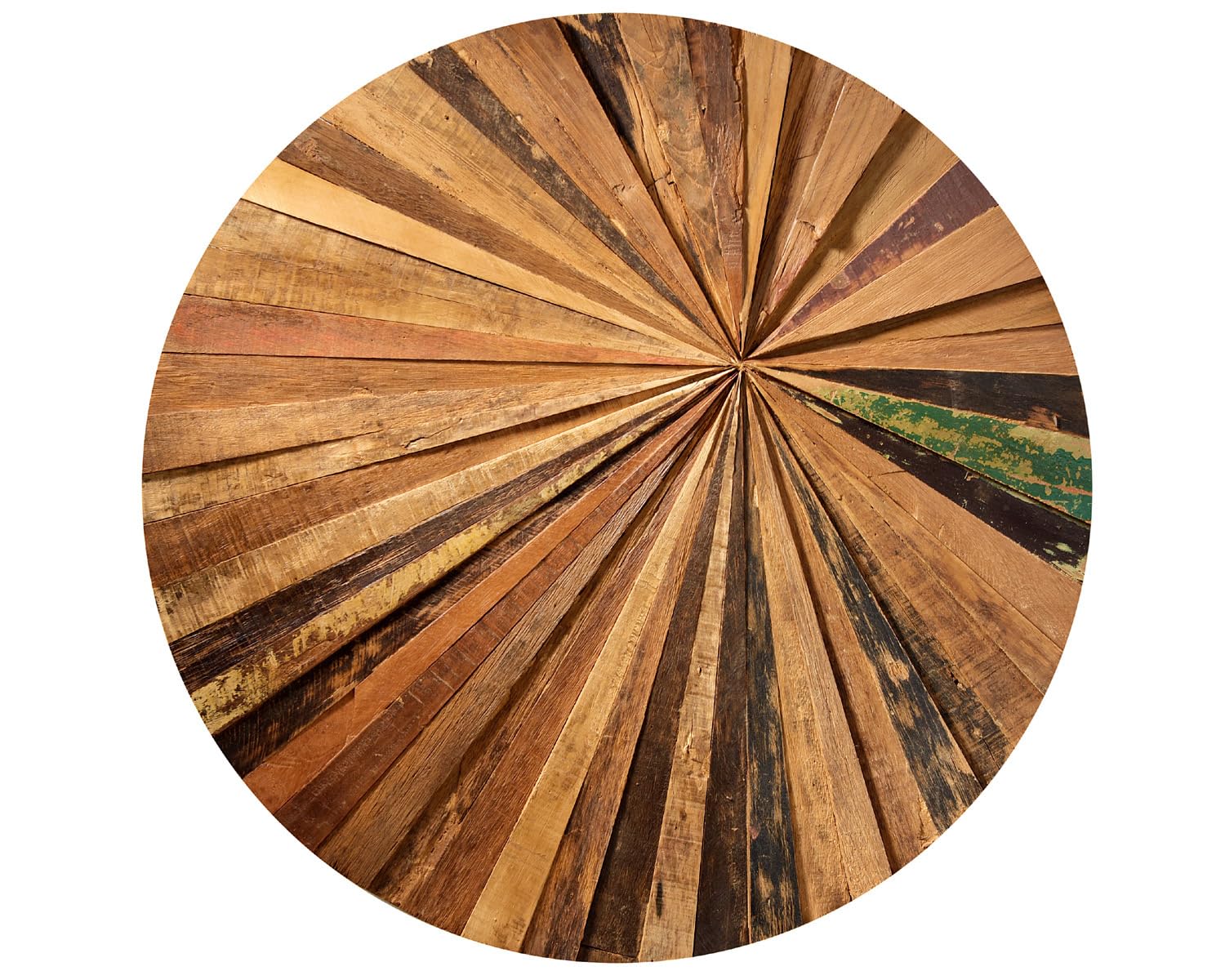 Balok Rund Wandbild Rund Recyclingholz Wandkunst Holzbild Treibholz Modern Art Kunst