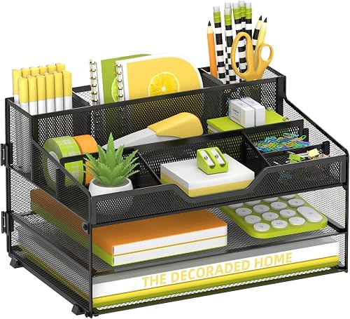 SimpleHouseware SimpleHouseware Metal Mesh Desk Organizer