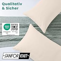livessa 2 db párnahuzat 40x80 cm, rejtett cipzárral, 100% pamut jersey, puha és légáteresztő 3