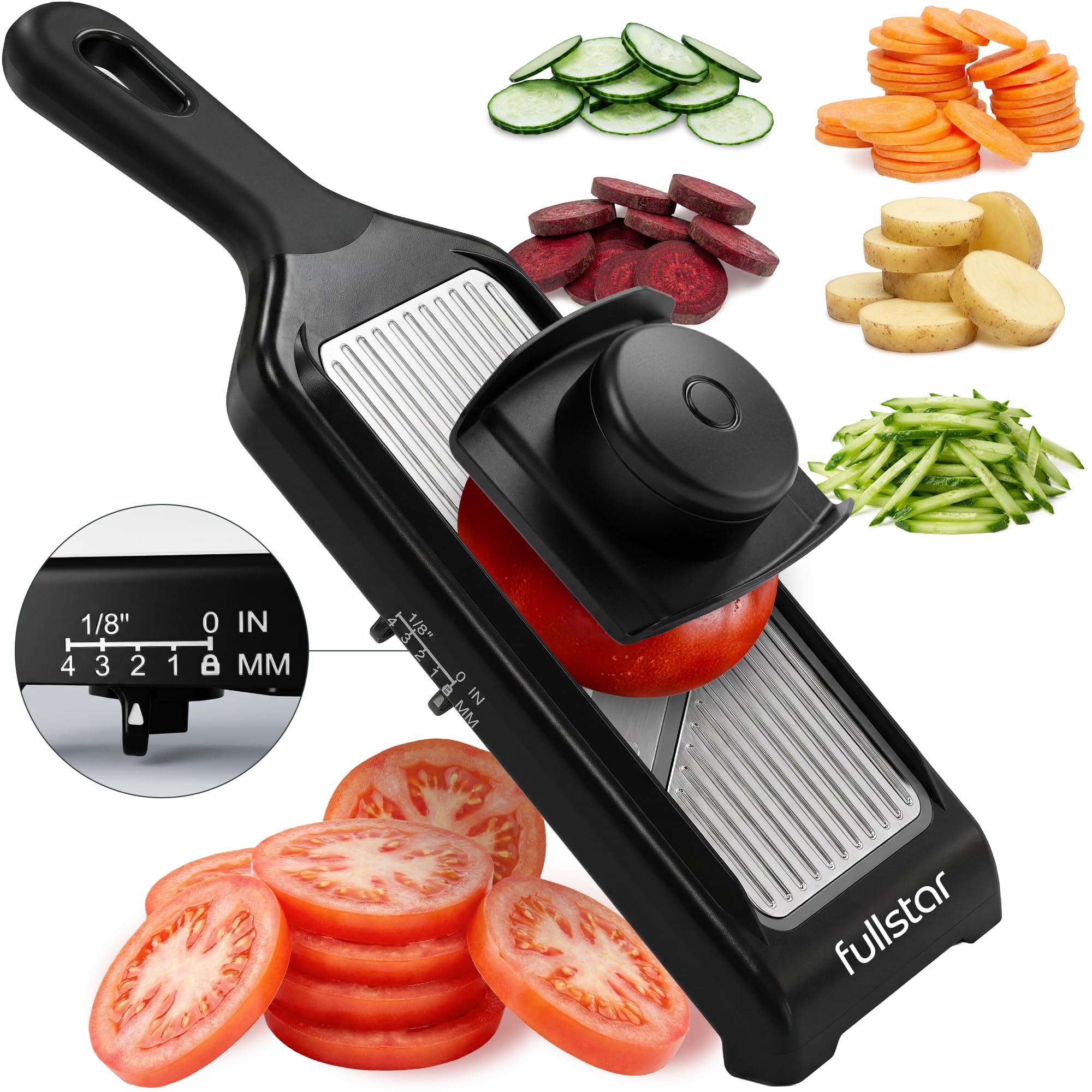 Fullstar Handheld - 2-in-1 Mandoline Vegetable Slicer & Julienne Cutter
