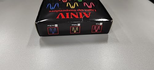 Miniatura 12 de Corbatas iluminadas, corbatines y tirantes LED, suministros de fiesta que brillan en la oscuridad, ajustables para mujeres y hombres