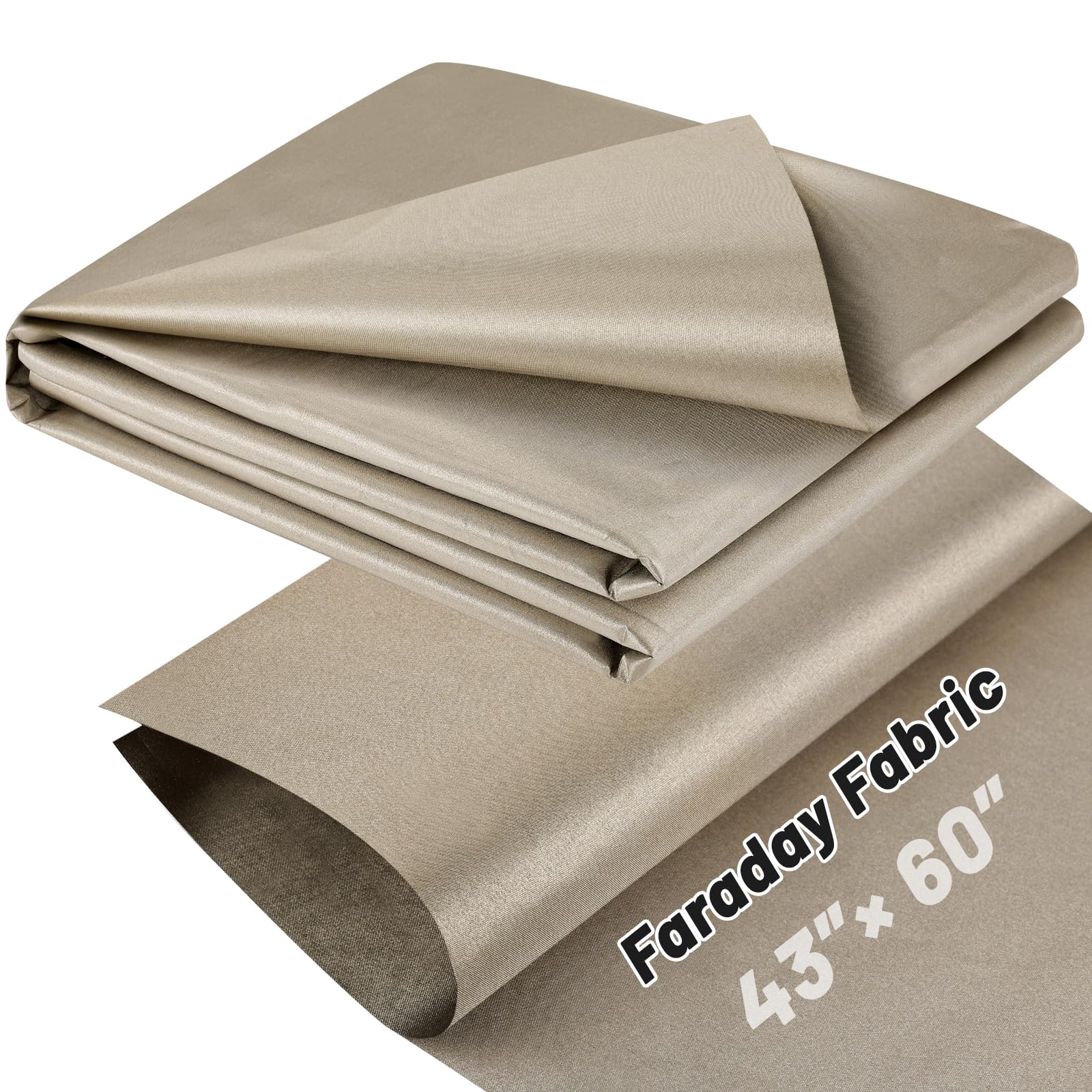 Faraday Fabric, 43" x 60"Faraday Cloth Military Grade Fabric Grade Protection Nickel Copper Faraday Cloth for WiFi, GPS