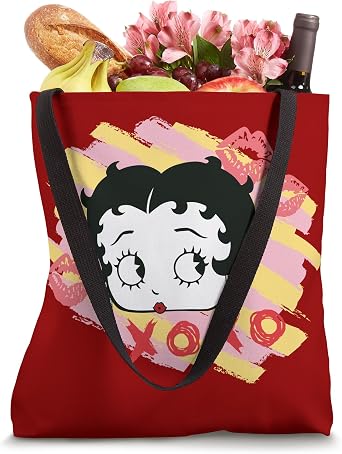 Betty Boop XOXO Lipstick Marks Tote Bag