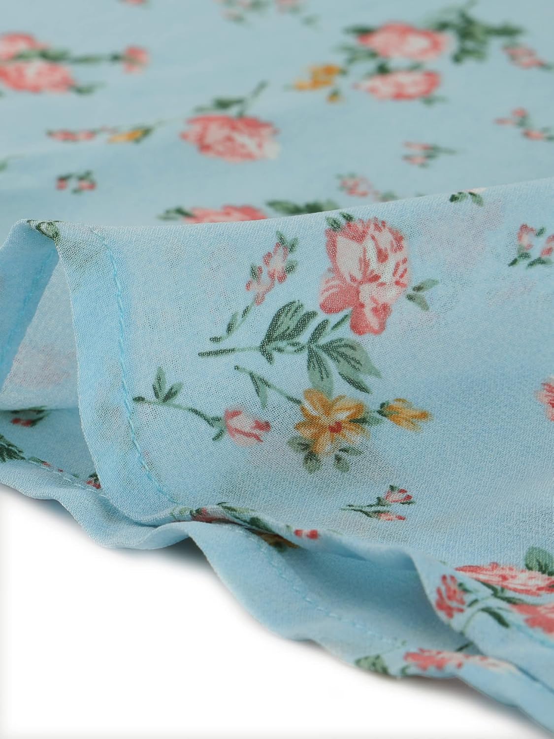 Allegra K Women's Floral Sundress 2025 Easter Tie Shoulder Smocked Spaghetti Strap Dress - Image 5