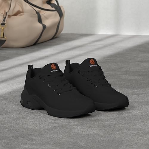 Miniatura 2 de FENLERN - Zapatos con punta de acero para mujer, tenis de seguridad ligeros con amortiguación de aire, zapatos de trabajo resistentes, fáciles