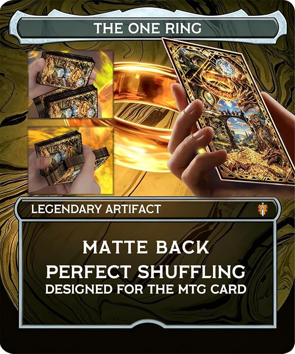 MTG Card Sleeves 100 Pcs, Textured Back Art Sleeves Deck Protector, HD Clear Front & Matte Back, Ultra-Durable, Smooth Shuffle Standard Size Card Sleeves Fit TCG MTG Cards - Ancient Legends by POPBATH - Used condition - Image 5