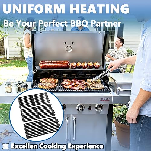 Miniatura 7 de SafBbcue Piezas de repuesto de rejillas de cocción de 17 pulgadas para parrilla infrarroja Charbroil Tru 463242715, 463242716, 463276016, 466242715,