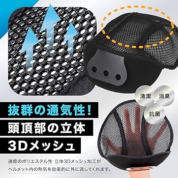 Amazon.co.jp: [THE 職人] ヘルメット インナー (3枚セット