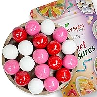 Vista 40 de NY Spice Shop Pink Lemonade Gumballs – Bolas de chicle de 1 libra para máquina de chicles – Bolas de chicle Dubble Bubble – Caramelos a granel