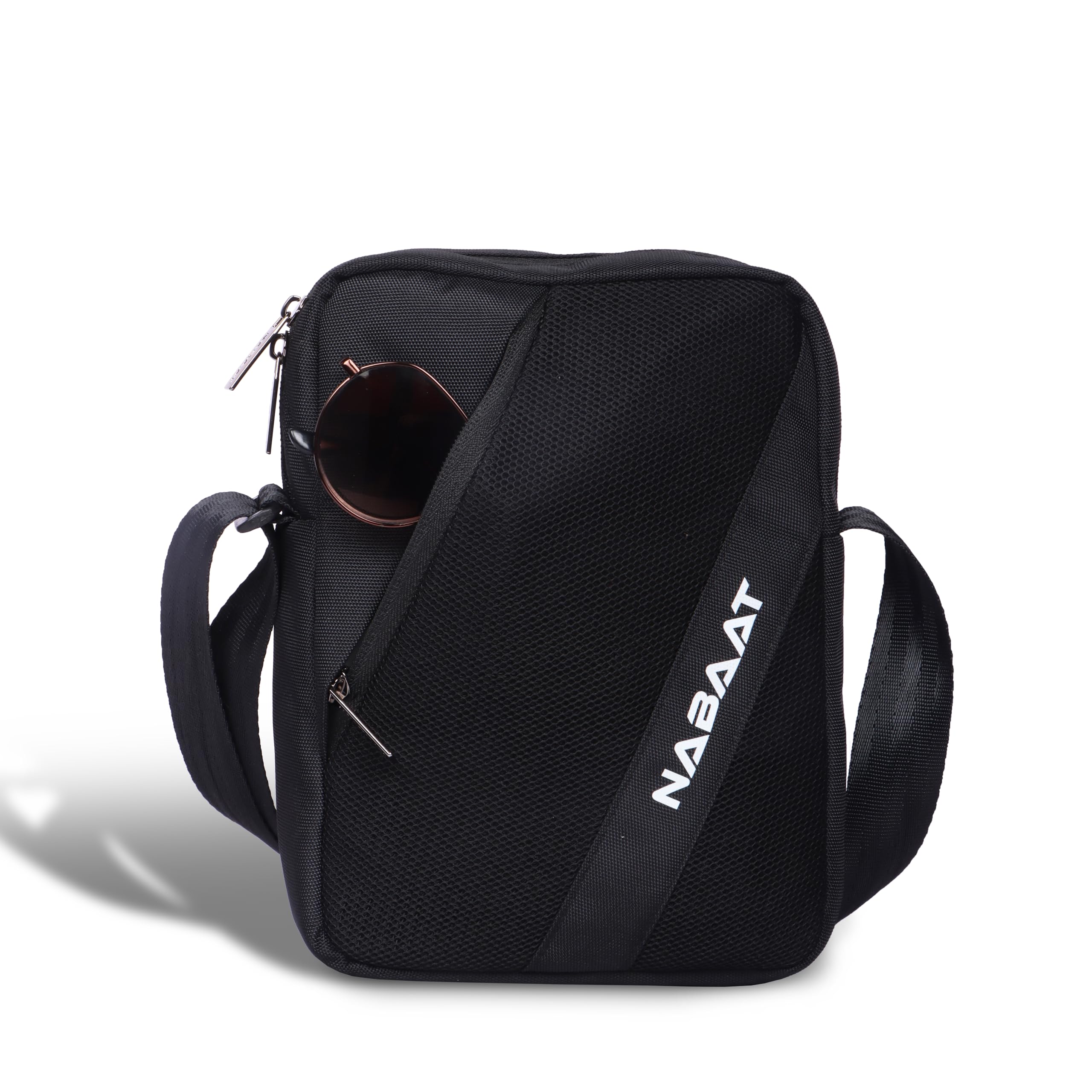 MidiMover Sling Bag for Men & Women, Passport Bag for Men, Mini Side Bag for Men, Stylish Crossbody Bag Travel Hand Bag, Small Cash Collection Stylish bags for Men Travel (Black)-image-43