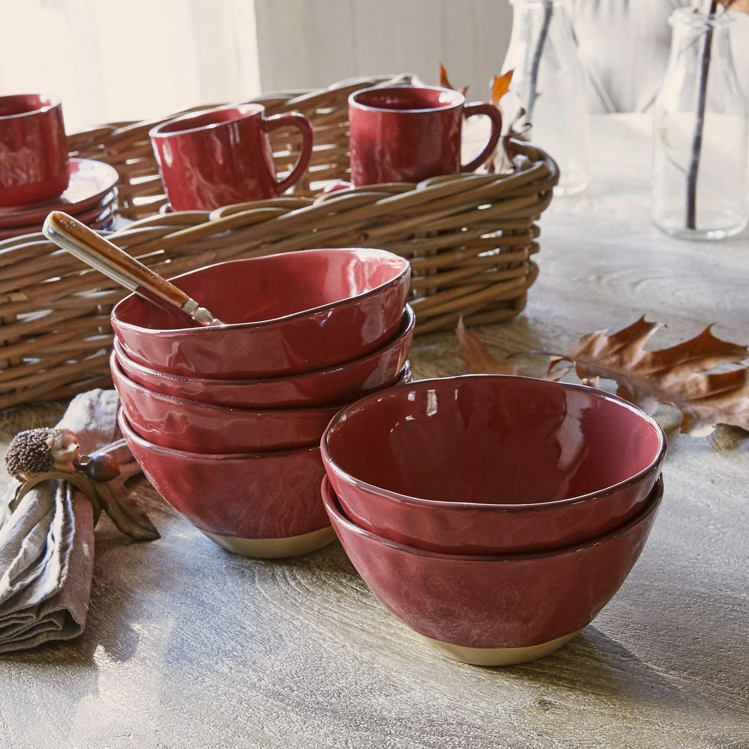 LOBERON Schüssel 6er Set Biarré, rot