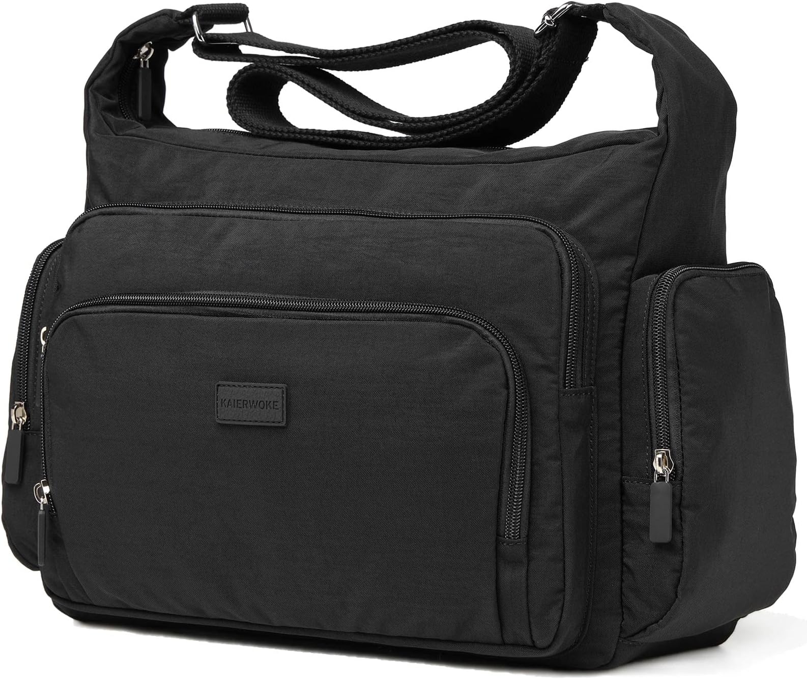 KAIERWOKECrossbody Handbags for Women with Anti theft Casual Multi Pocket Shoulder Bag Nylon Travel Purse