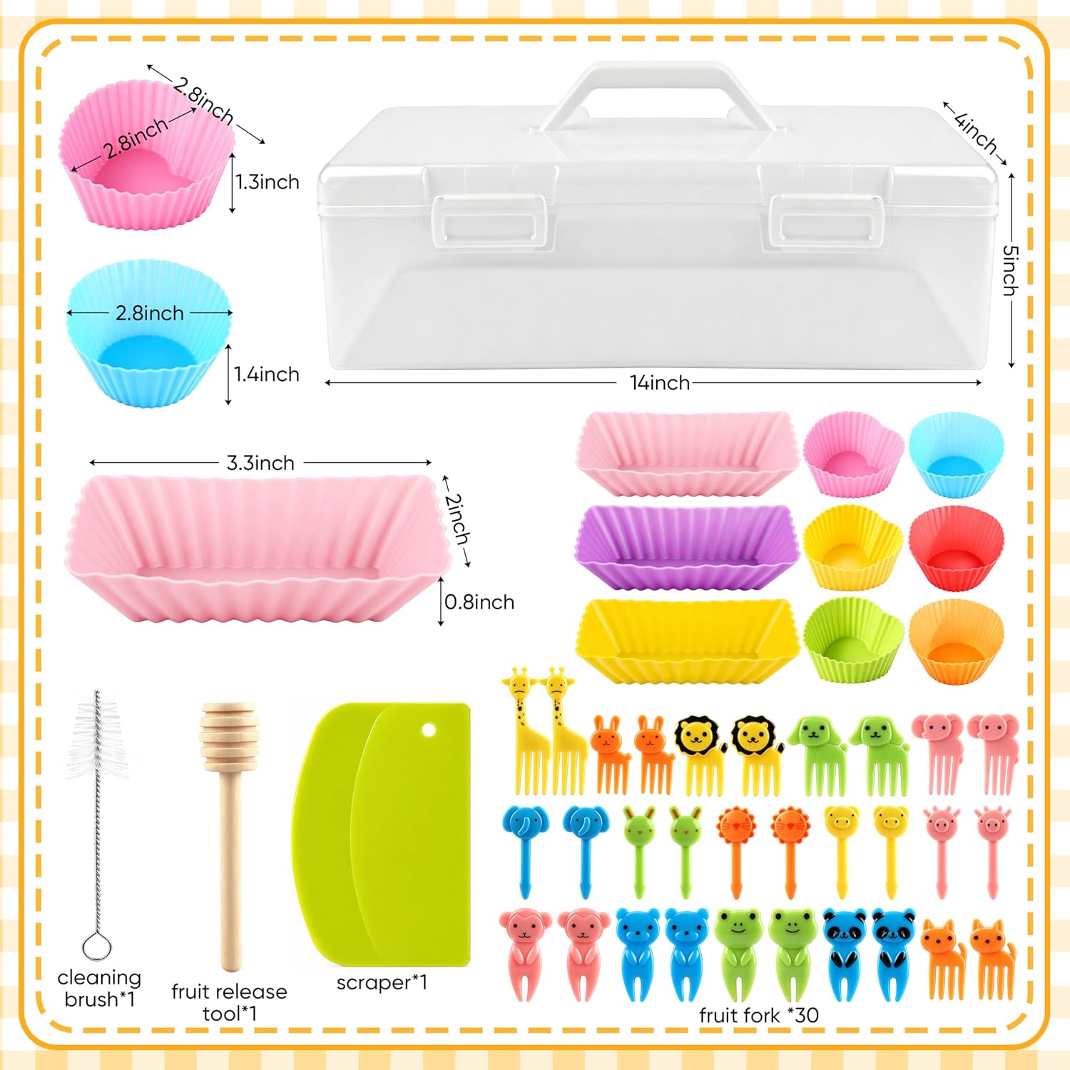 TREWAVE 67 Pcs Sandwich Cutter and Sealer Set, Uncrustable Sandwich Cutters image 3