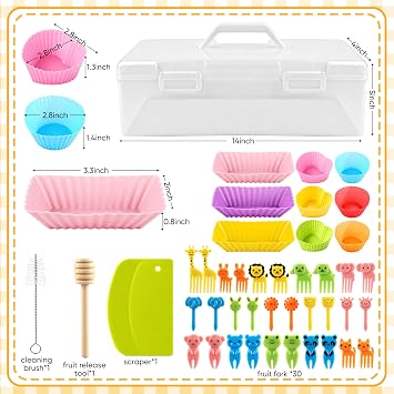 TREWAVE 67 Pcs Sandwich Cutter and Sealer Set, Uncrustable Sandwich Cutters