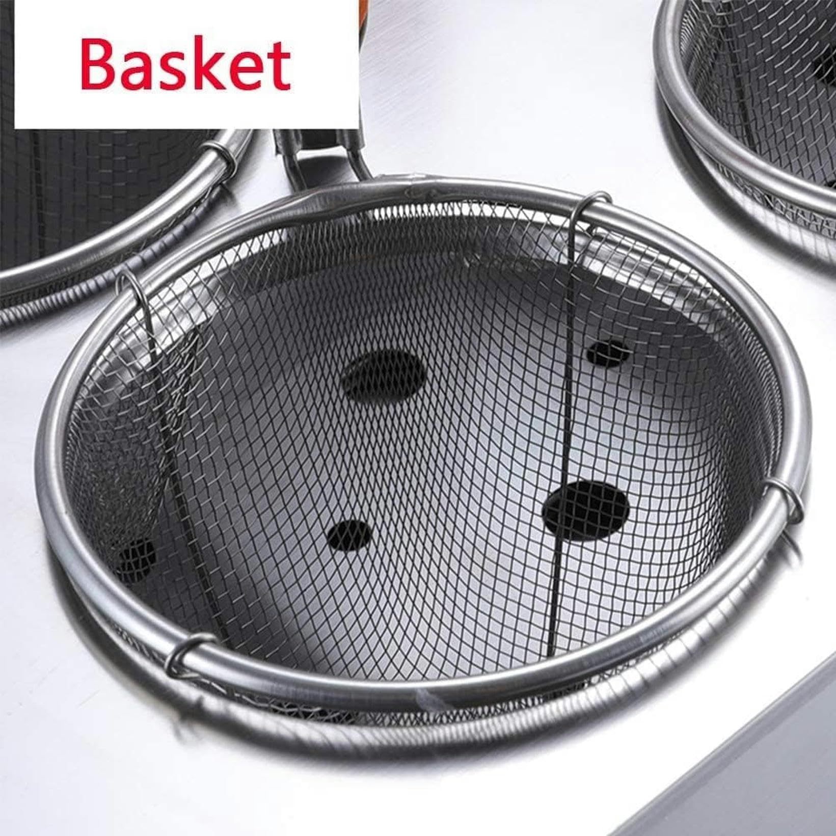 Cuocispa Elettrico, Cuocispa, Macchina per Pasta con Cestello A 6 Fori, Macchina per Cuocere La Pasta in Acciaio Inox per Uso Commerciale E Domestico, per Casa E Ristoran,