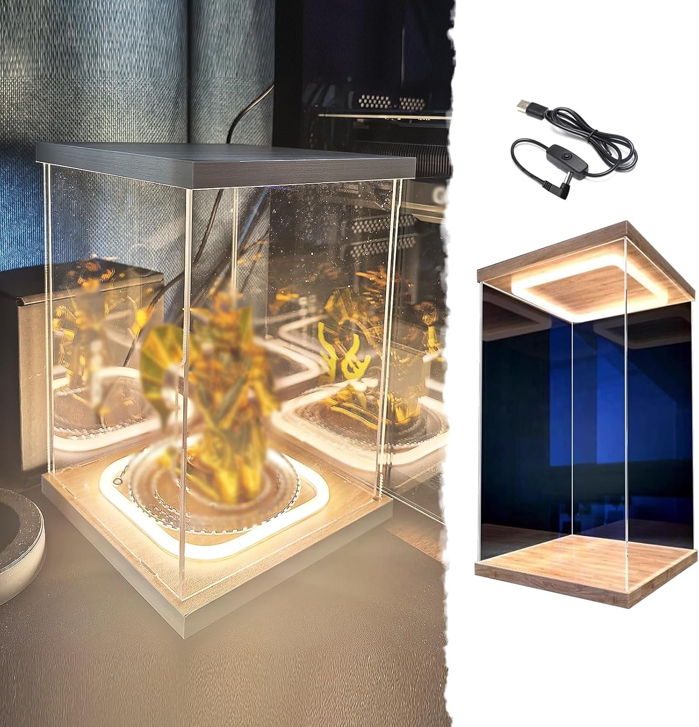 Acryl Vitrinekast Acryl Vitrine met Meerdere Figuren, Lang, 10, 15, 20