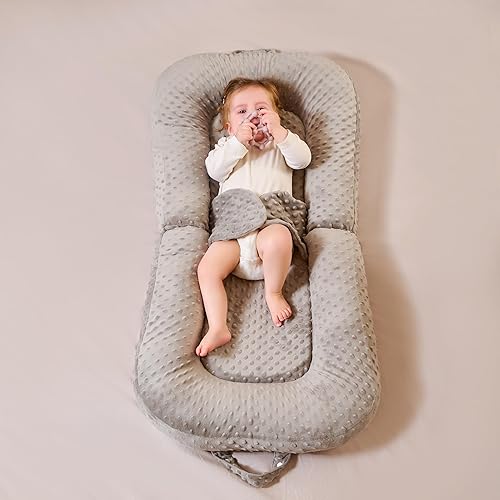 Miniatura 9 de Regalos esenciales para bebés, tumbona portátil para bebé, asiento de piso para el hogar y viajes