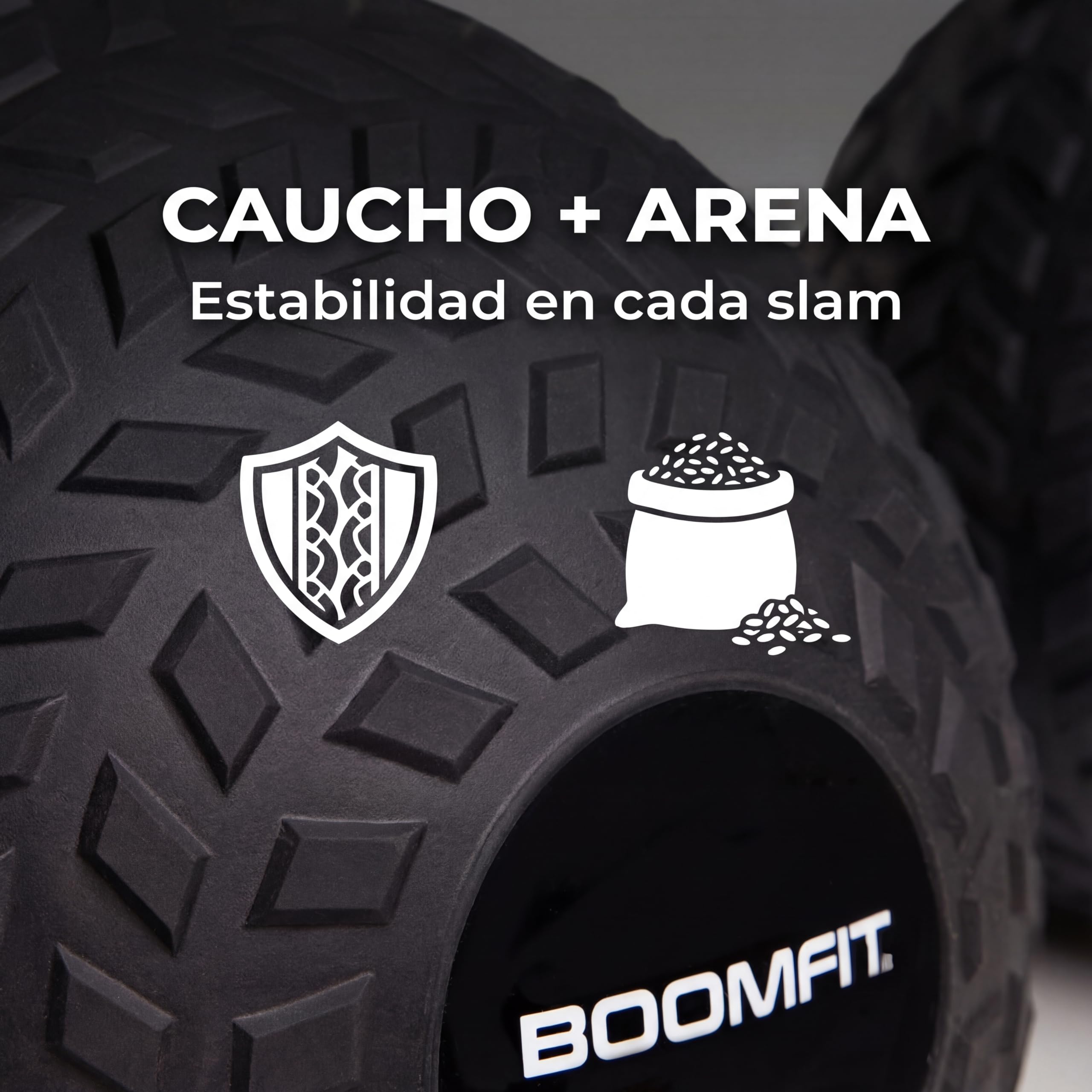 BOOMFIT Slam Ball 4-40kg | Palla Medica Antirimbalzo per Crossfit e Allenamento Funzionale | High-Grip No-Bounce per WOD, HIIT e Potenza Core | Ideale per Home Gym e Atleti