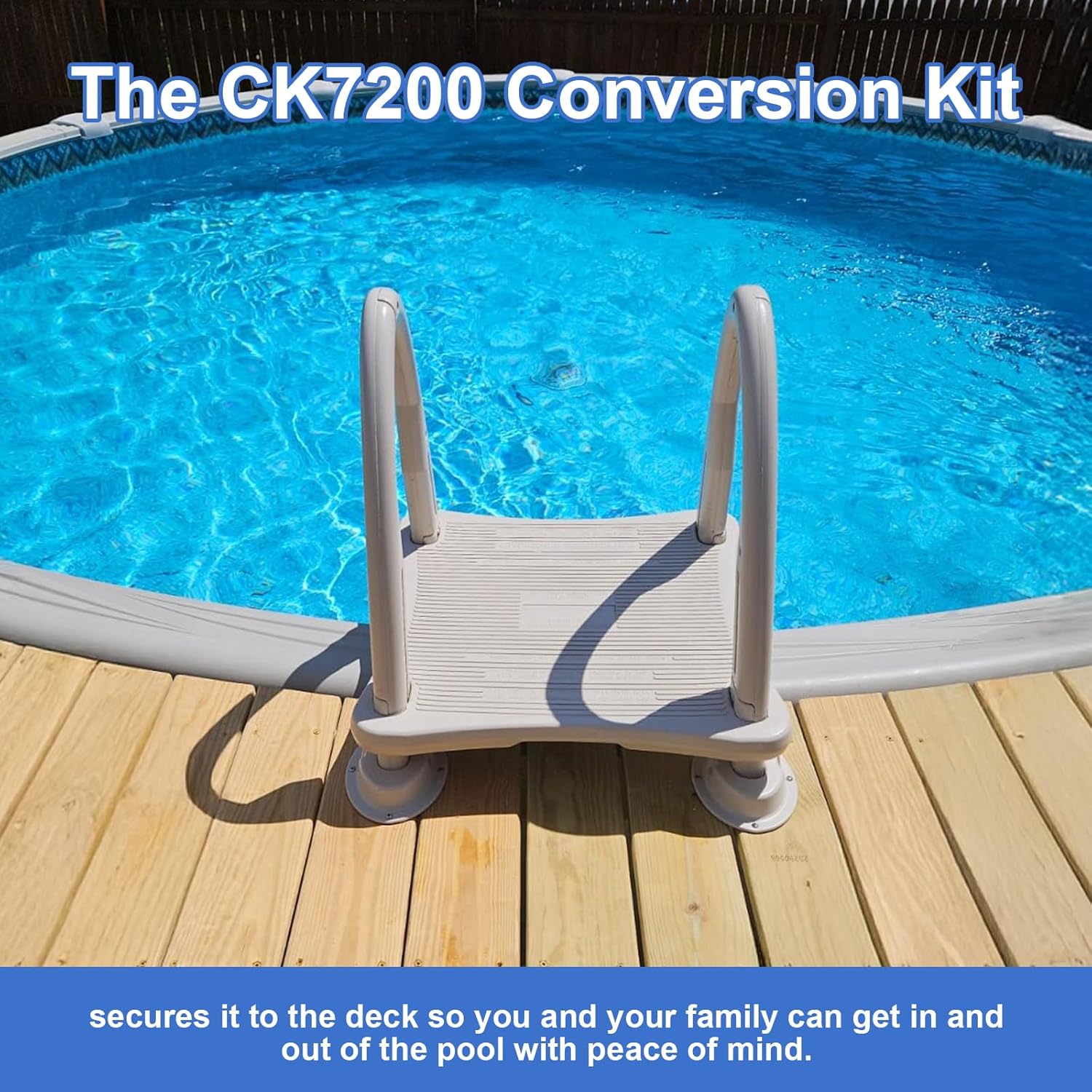 CK7200 Conversion Kit (Beige), Compatible with Confer Plastics, Converting #7200 Rolling Ladder Into Deck-Mounted Ladder