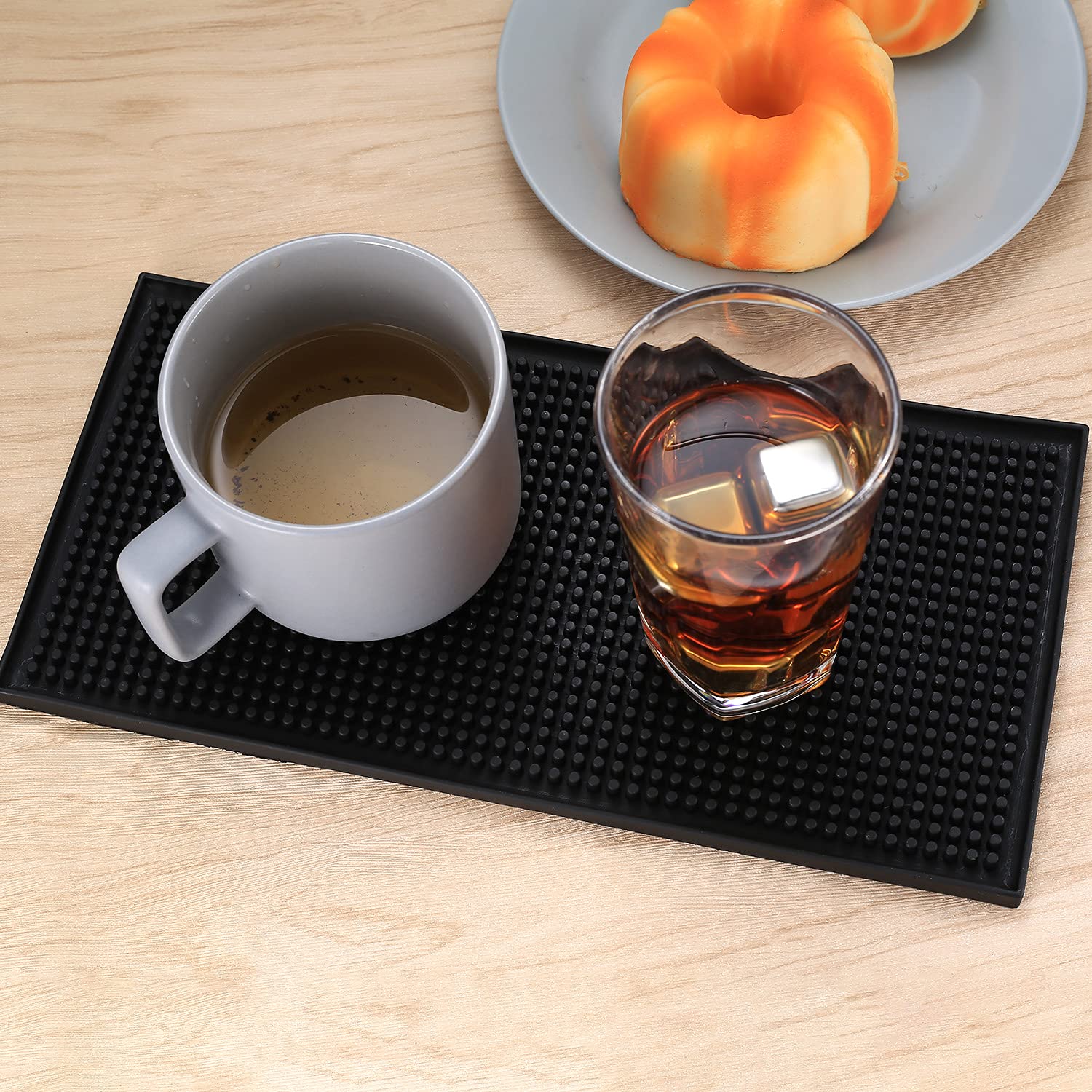 Tamper Per Caffè – Tappetino Antiscivolo In Silicone Per Pressatura – Foro Per Perno – Diametro 59mm – Per Baristi E Casa