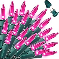 Vista 15 de Joiedomi Tira de luces de Navidad multicolor, 200 (2 x 100) de 42.6 pies, luces de árbol de hadas de Navidad enchufables para interiores