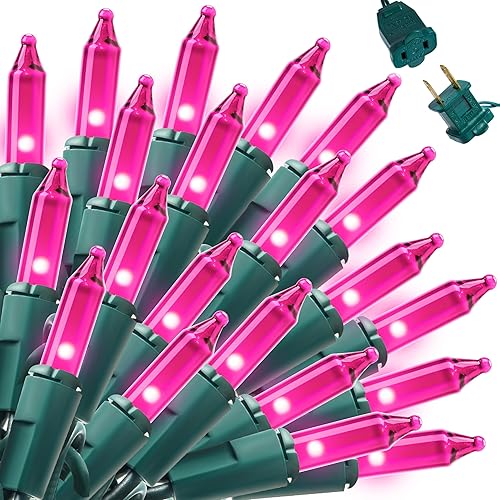 Miniatura 15 de Joiedomi Cadena de luces de Navidad multicolor, 21.4 pies (6.5 metros) con 100 luces de hadas para árbol de Navidad, enchufable para decoraciones de