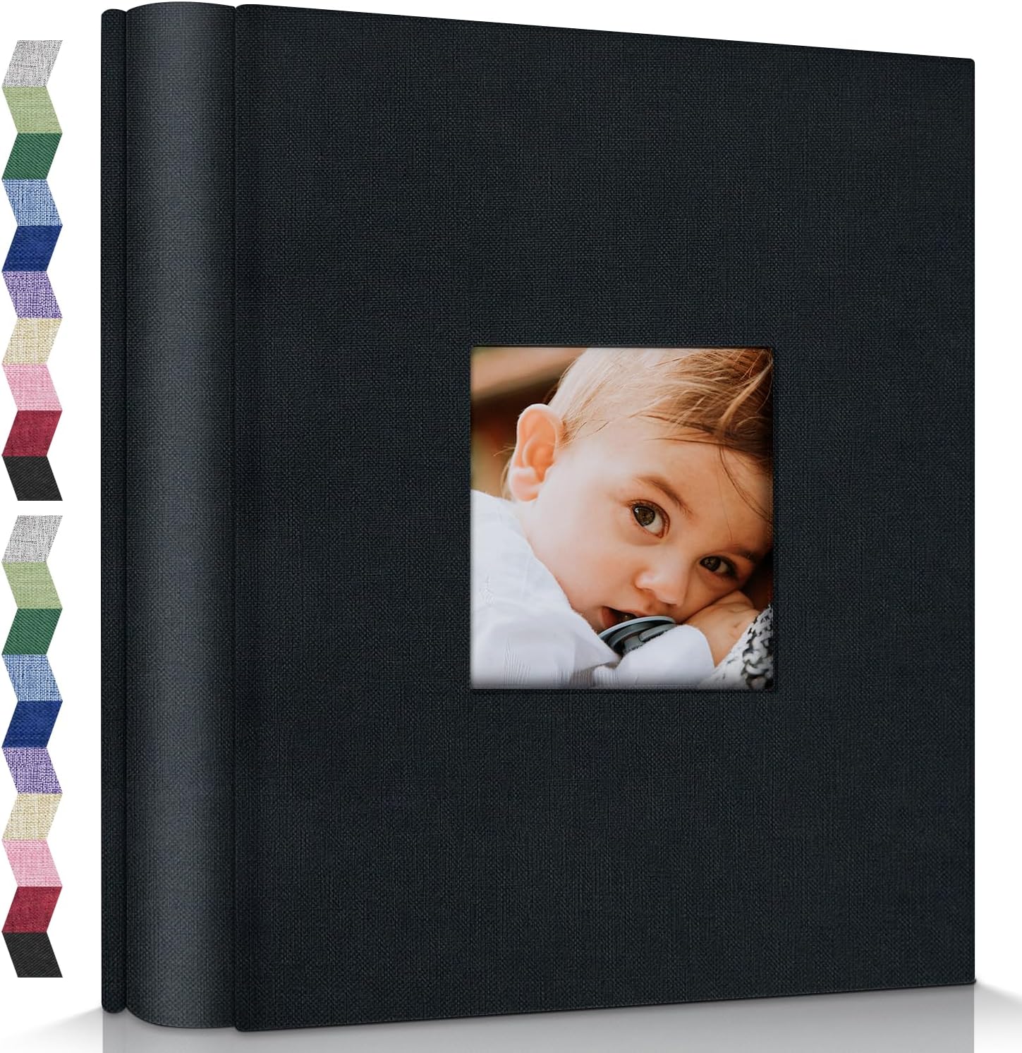 Popotop Photo Album 4x6-600 Photos Photo Books with 600 Horizontal and Vertical Pockets,Linen Cover Albums for Family Wedding Anniversary Baby Vacation Pictures