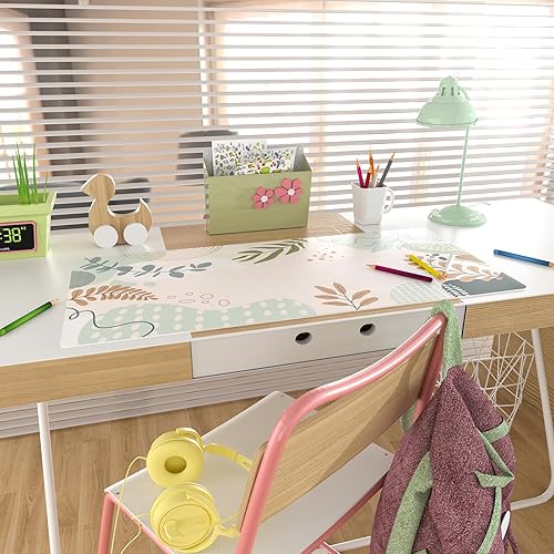 Miniatura 8 de Colorful Star Bonita almohadilla de escritorio bohemia, impermeable, grande, para juegos, para niñas y mujeres, lindos accesorios de escritorio,